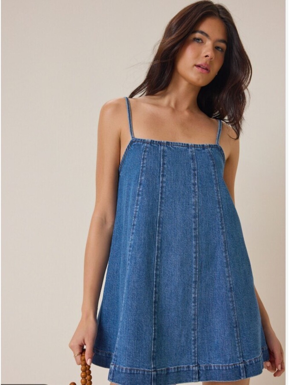 Altar'd State Nora Denim Mini Dress Size Large NWT